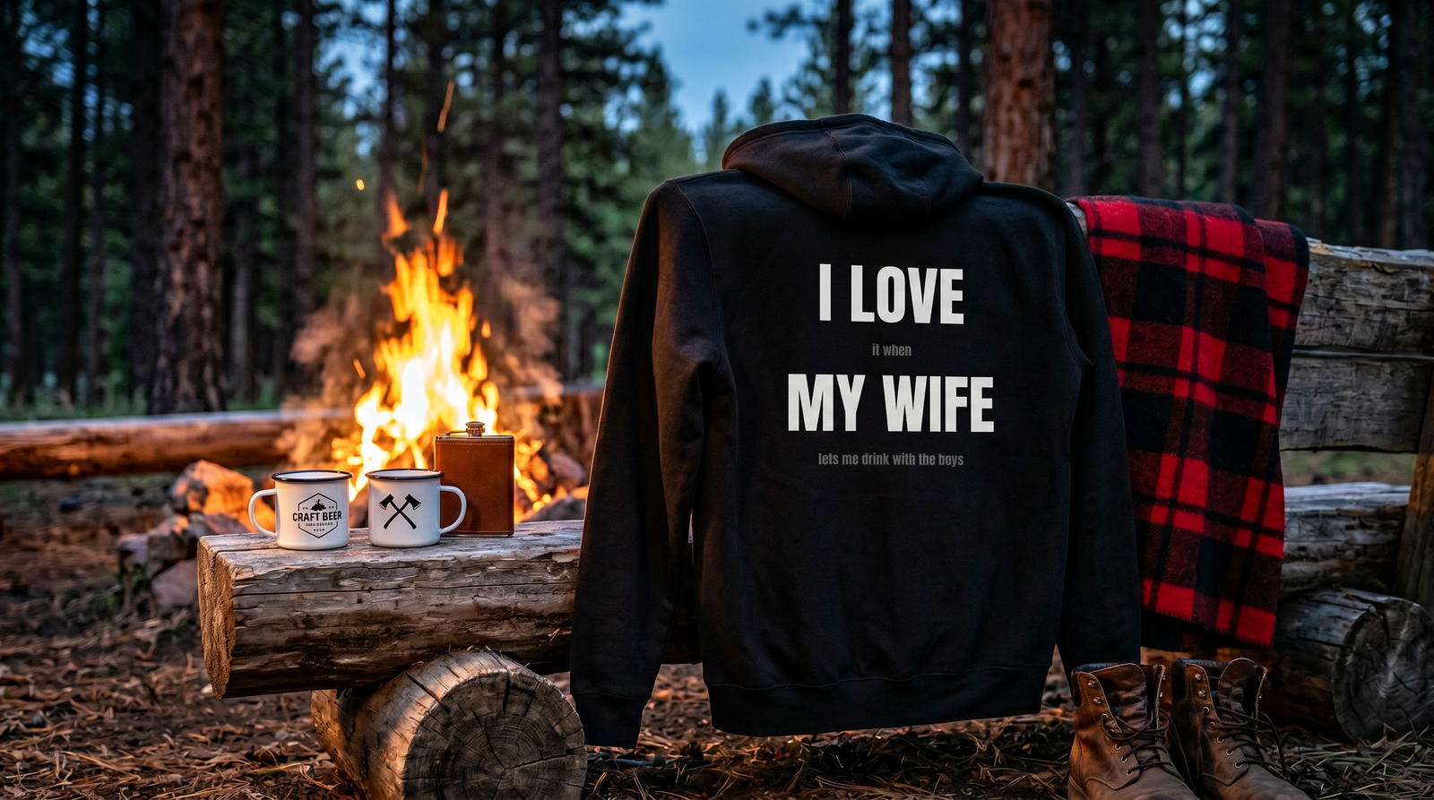 Good Husband Hoodie by campfire