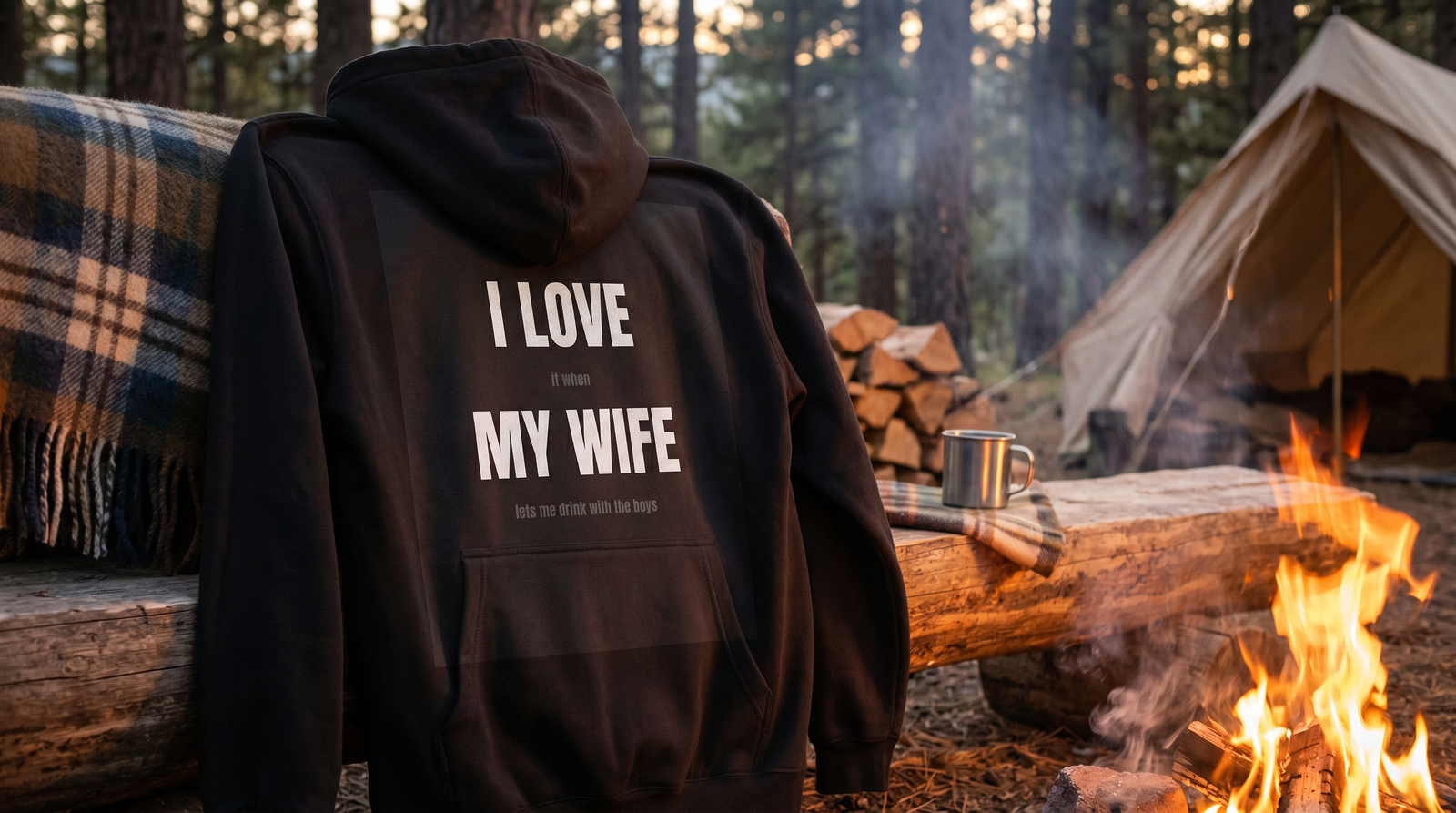 Good Husband Hoodie back detail