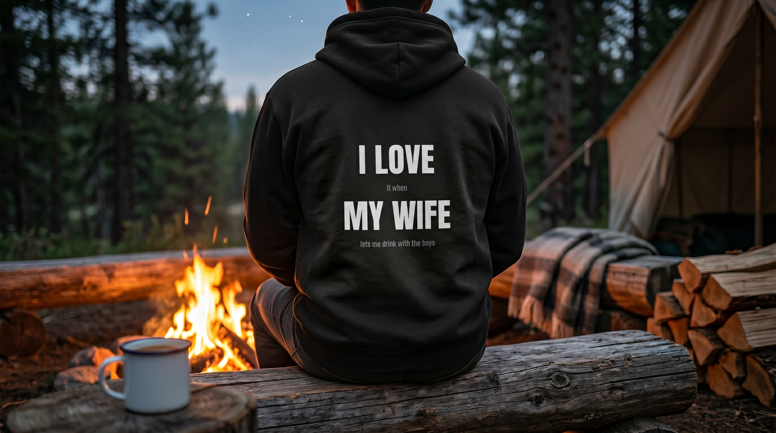 Good Husband Hoodie detail