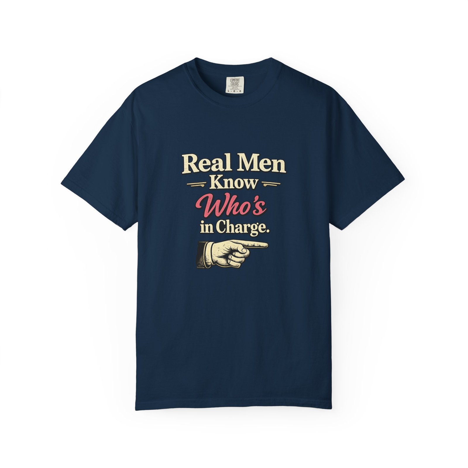 Real Men Know shirt worn gray