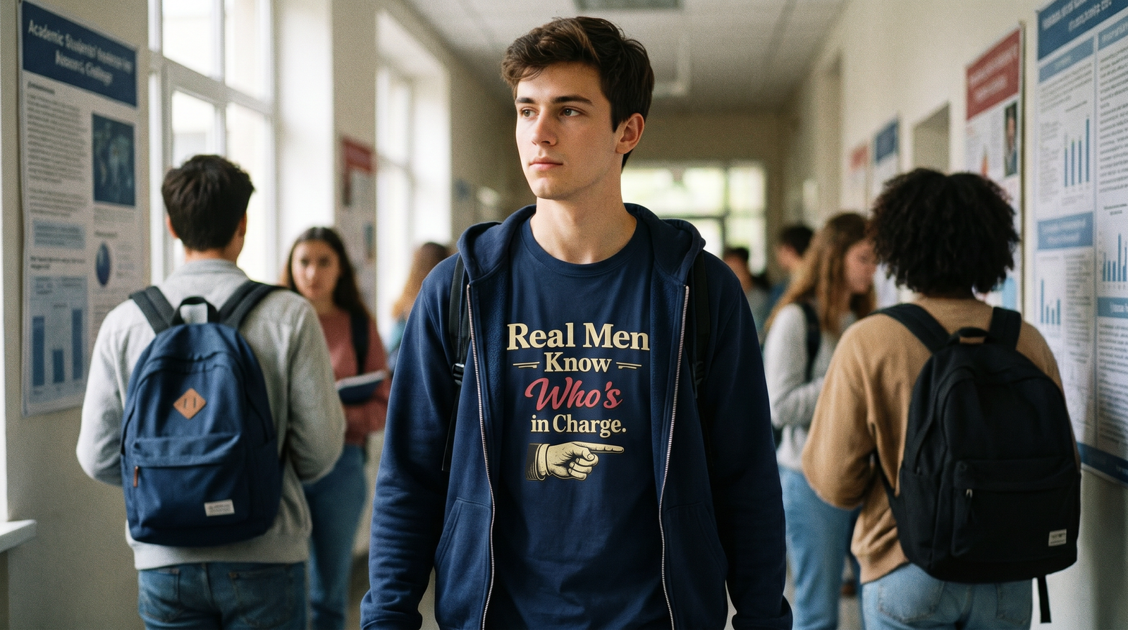Real Men Know shirt dramatic